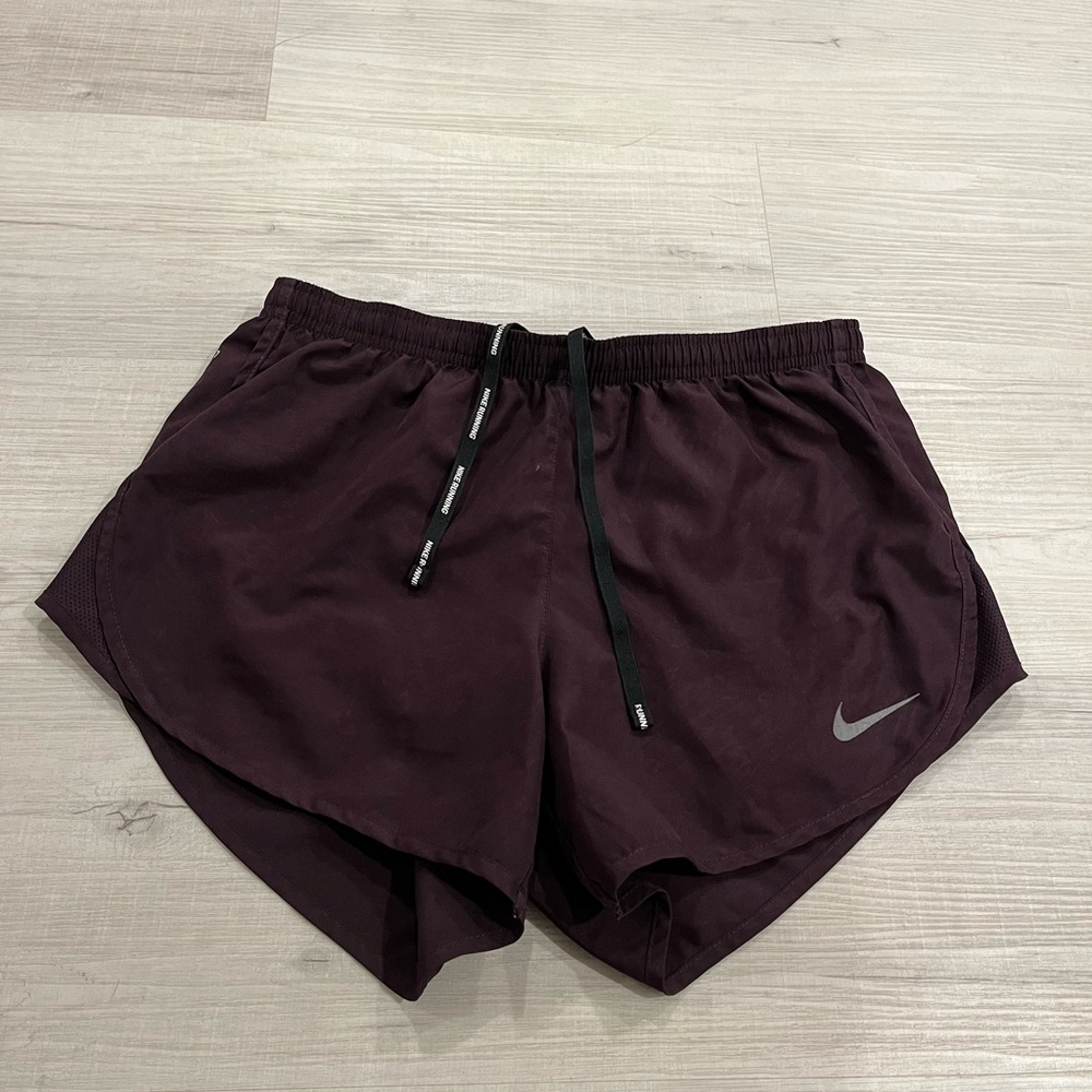 Nike Running Dri-Fit Maroon Shorts Size S